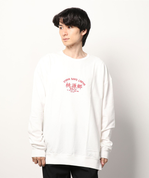 ALDIES(アールディーズ)の「Utopia Beats Big Cut / ユートピアビーツビッグカット(Tシャツ/カットソー・メンズ・ブラック/ホワイト・FREE)」の16枚目の写真