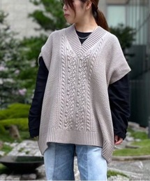 DANKE SCHON | DankeSchon/ダンケシェーン/ZIPUP KNITT VEST/ジップニットベスト(ベスト)