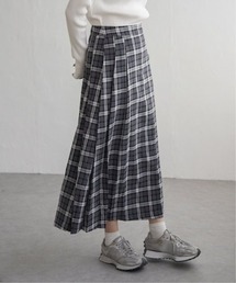 チェックベルテッドスカート