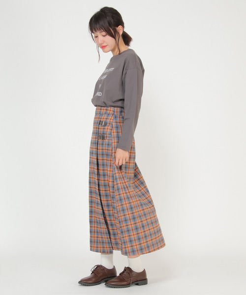LBC（エルビーシー）の「チェックベルテッドスカート（スカート・レディース・グレー/オレンジ・M/L）」の18枚目の写真