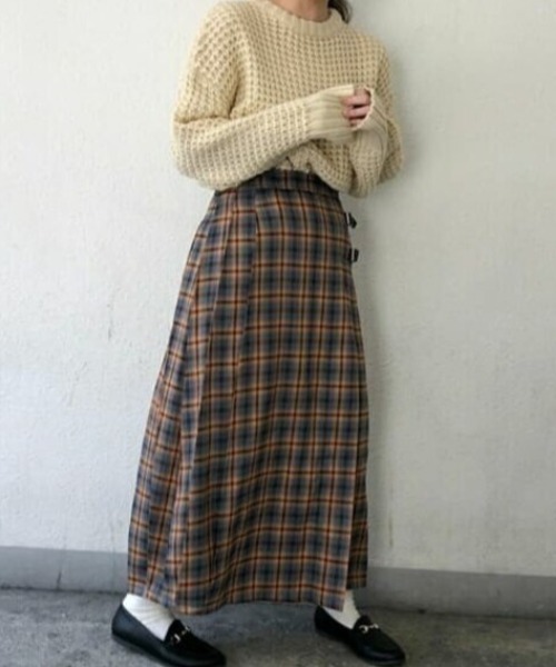 LBC（エルビーシー）の「チェックベルテッドスカート（スカート・レディース・グレー/オレンジ・M/L）」の14枚目の写真
