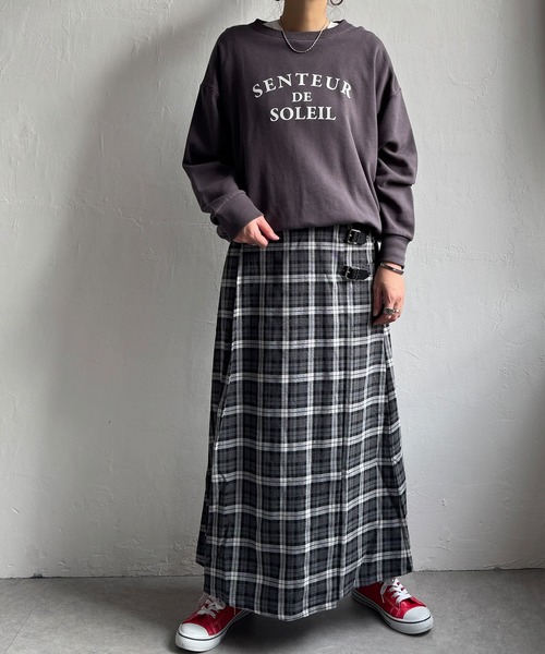 LBC（エルビーシー）の「チェックベルテッドスカート（スカート・レディース・グレー/オレンジ・M/L）」の15枚目の写真