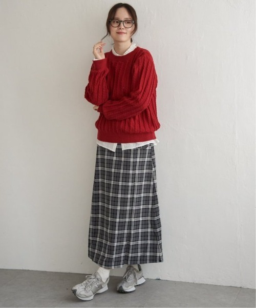 LBC（エルビーシー）の「チェックベルテッドスカート（スカート・レディース・グレー/オレンジ・M/L）」の12枚目の写真