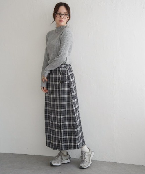 LBC（エルビーシー）の「チェックベルテッドスカート（スカート・レディース・グレー/オレンジ・M/L）」の10枚目の写真