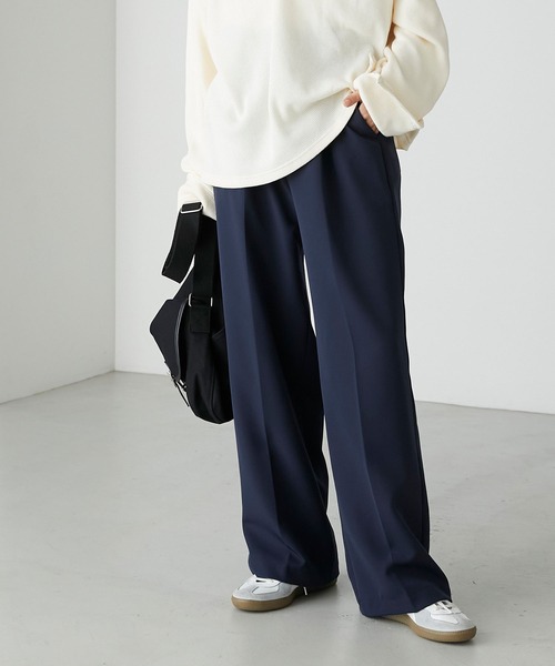 フォクシー♡ Sサイズ　ストレートパンツ　センタープレス　定価64800円 セール】【forksy.】センタープレス ハイウエストストレート