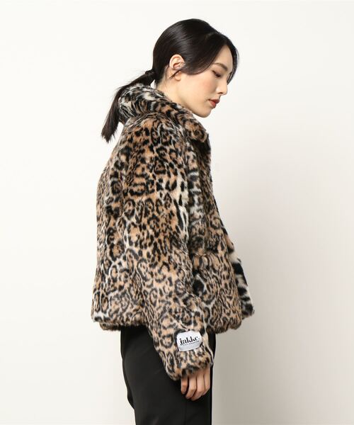 MADEMOISELLE ROPE'（マドモアゼル ロペ）の「【jakke】 レオパードフェイクファーコート（その他アウター・レディース・ベージュ・FREE）」の3枚目の写真