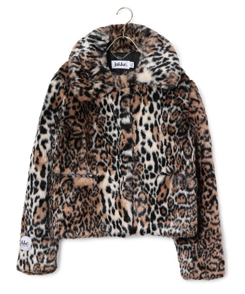 MADEMOISELLE ROPE'（マドモアゼル ロペ）の「【jakke】 レオパードフェイクファーコート（その他アウター・レディース・ベージュ・FREE）」の6枚目の写真
