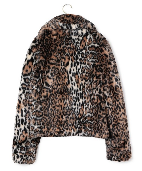 MADEMOISELLE ROPE'（マドモアゼル ロペ）の「【jakke】 レオパードフェイクファーコート（その他アウター・レディース・ベージュ・FREE）」の7枚目の写真