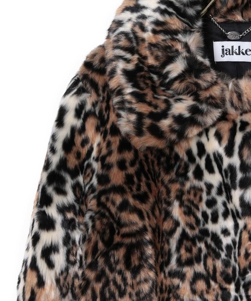 MADEMOISELLE ROPE'（マドモアゼル ロペ）の「【jakke】 レオパードフェイクファーコート（その他アウター・レディース・ベージュ・FREE）」の8枚目の写真