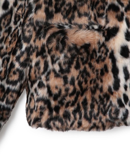 MADEMOISELLE ROPE'（マドモアゼル ロペ）の「【jakke】 レオパードフェイクファーコート（その他アウター・レディース・ベージュ・FREE）」の9枚目の写真