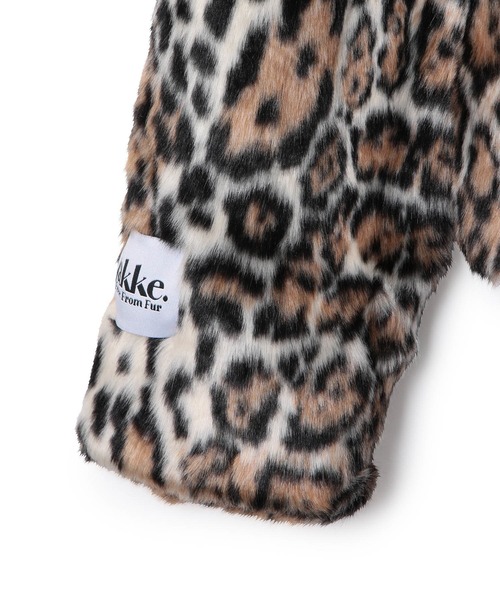 MADEMOISELLE ROPE'（マドモアゼル ロペ）の「【jakke】 レオパードフェイクファーコート（その他アウター・レディース・ベージュ・FREE）」の10枚目の写真