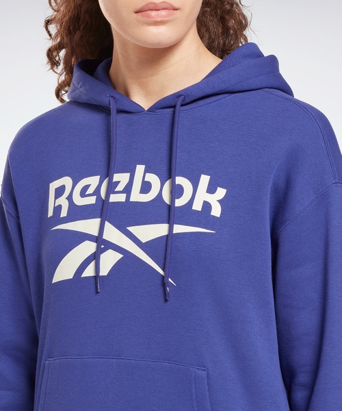 パーカー・フーディ VELVET LOGO HOODIE セール】 アイデンティティ ロゴ フリース プルオーバー