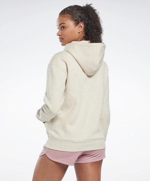 Reebok(リーボック)の「 アイデンティティ ロゴ フリース プルオーバー フーディー / Identity Logo Fleece Pullover Hoodie(パーカー・レディース・ブラック/ヘザーグレー/パープル/ホワイト・MEDIUM/X-LARGE/SMALL/LARGE/X-SMALL/XX-LARGE)」の20枚目の写真