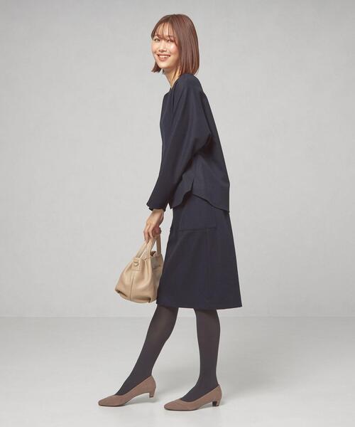 THE STATION STORE(ザ ステーション ストア)の「<closet story>ブラウス+スカート セットアップ/ワンピース -ウォッシャブル-(ワンピース・レディース・ネイビー/ライトピンク・FREE)」の2枚目の写真