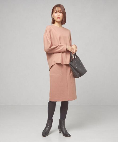 THE STATION STORE(ザ ステーション ストア)の「<closet story>ブラウス+スカート セットアップ/ワンピース -ウォッシャブル-(ワンピース・レディース・ネイビー/ライトピンク・FREE)」の1枚目の写真