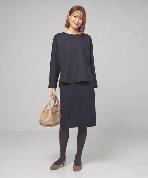 THE STATION STORE(ザ ステーション ストア)の「<closet story>ブラウス+スカート セットアップ/ワンピース -ウォッシャブル-(ワンピース・レディース・ネイビー/ライトピンク・FREE)」の9枚目の写真