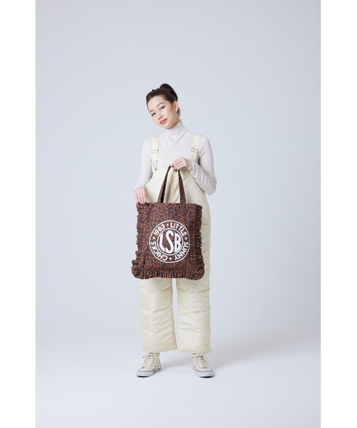 Little sunny bite(リトルサニーバイト)の「■Little Sunny Bite■LSB Logo frill tote bag(ショルダーバッグ・レディース・マルチ/レオパード・FREE)」の5枚目の写真