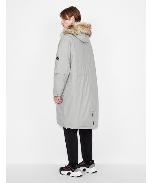 【未使用タグ付き】アルマーニエクスチェンジ シャイニー パファーコート フーディ ARMANI EXCHANGE（アルマーニエクスチェンジ）の「【A|X