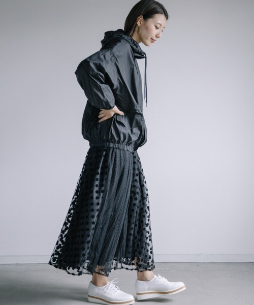 Chaco closet（チャコ クローゼット）の「軽量シャカシャカナイロンパーカ（マウンテンパーカー・レディース・ブラック/パープル/グレー・FREE）」の8枚目の写真