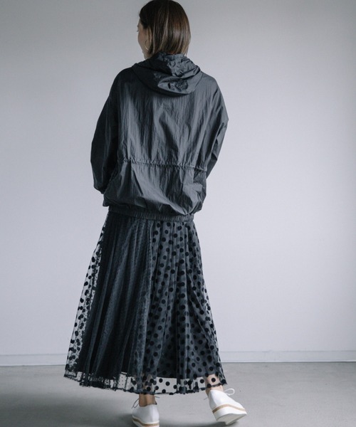 Chaco closet（チャコ クローゼット）の「軽量シャカシャカナイロンパーカ（マウンテンパーカー・レディース・ブラック/パープル/グレー・FREE）」の9枚目の写真