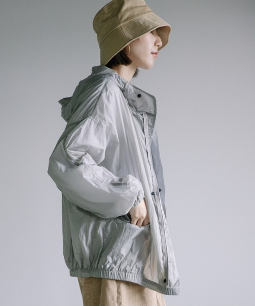 Chaco closet（チャコ クローゼット）の「軽量シャカシャカナイロンパーカ（マウンテンパーカー・レディース・ブラック/パープル/グレー・FREE）」の11枚目の写真