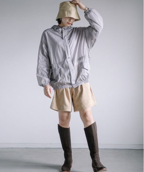 Chaco closet（チャコ クローゼット）の「軽量シャカシャカナイロンパーカ（マウンテンパーカー・レディース・ブラック/パープル/グレー・FREE）」の16枚目の写真