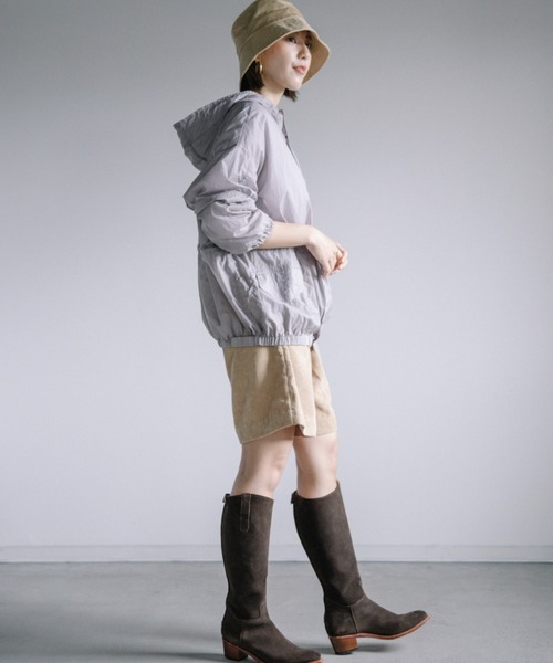 Chaco closet（チャコ クローゼット）の「軽量シャカシャカナイロンパーカ（マウンテンパーカー・レディース・ブラック/パープル/グレー・FREE）」の17枚目の写真