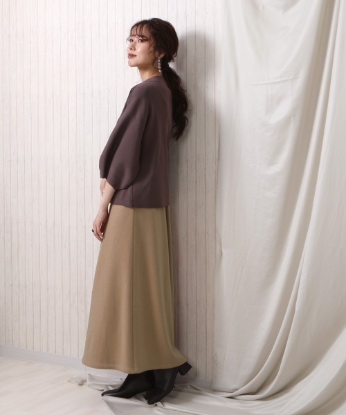 SELECT LEVERY(セレクトリベリー)の「(Wheart)裏シャギーフレアスカート(スカート・レディース・ブラック/アイボリー/ダークグレー/モカ・SMALL/MEDIUM/LARGE/X-LARGE)」の8枚目の写真