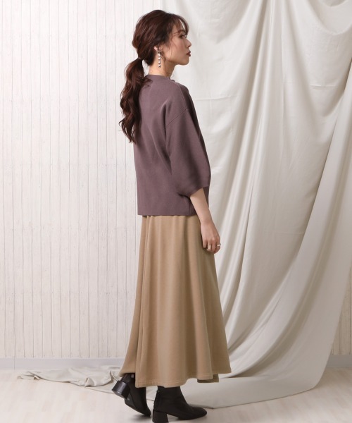 SELECT LEVERY(セレクトリベリー)の「(Wheart)裏シャギーフレアスカート(スカート・レディース・ブラック/アイボリー/ダークグレー/モカ・SMALL/MEDIUM/LARGE/X-LARGE)」の9枚目の写真