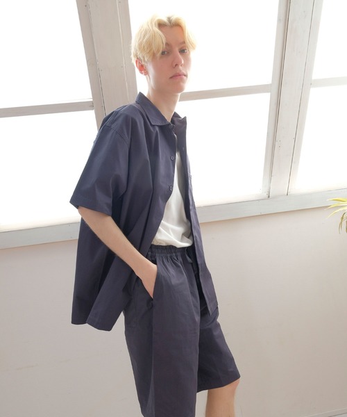 セール】【FRUIT OF THE LOOM】開襟シャツセットアップ/半袖