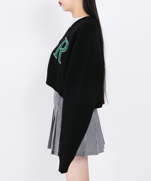 WC(ダブル シー)の「イニシャルロゴカーデ(カーディガン/ボレロ・レディース・ホワイト/ブラック/グリーン/ピンク・FREE)」の22枚目の写真