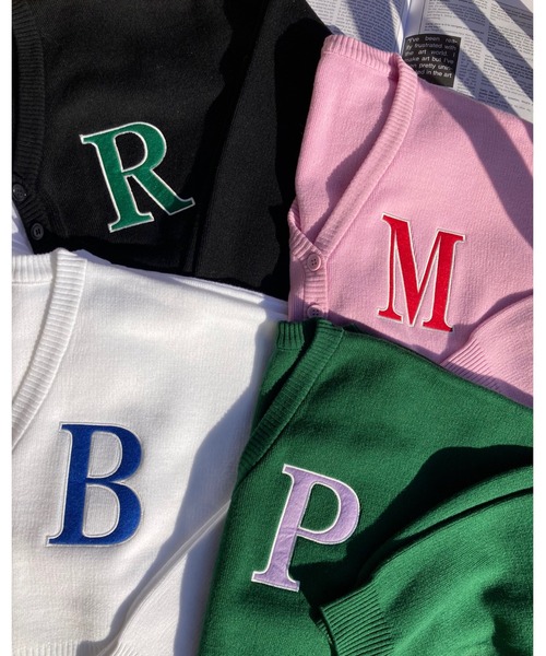 WC(ダブル シー)の「イニシャルロゴカーデ(カーディガン/ボレロ・レディース・ホワイト/ブラック/グリーン/ピンク・FREE)」の19枚目の写真