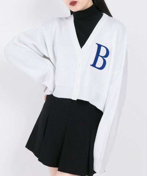 WC(ダブル シー)の「イニシャルロゴカーデ(カーディガン/ボレロ・レディース・ホワイト/ブラック/グリーン/ピンク・FREE)」の14枚目の写真