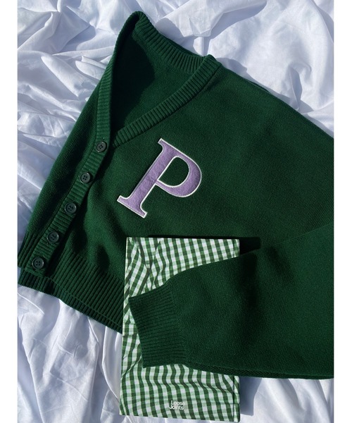 WC(ダブル シー)の「イニシャルロゴカーデ(カーディガン/ボレロ・レディース・ホワイト/ブラック/グリーン/ピンク・FREE)」の16枚目の写真