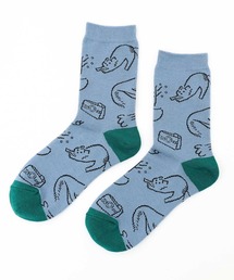 POU DOU DOU | Favoris線画ジャガードソックス(ソックス/靴下)