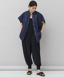 Curensology - 美品 Curensology カレンソロジー デニム ベスト ステッチ リボン 美品 Curensology カレンソロジー デニム ベスト ステッチ