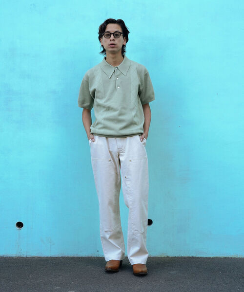 VAPORIZE（ヴェイパライズ）の「VAPORIZE / Mesh Polo Shirt（ポロシャツ・メンズ・ブラック/ミント/オフホワイト・LARGE/SMALL/MEDIUM）」の18枚目の写真