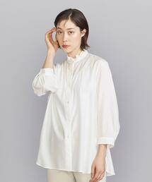 BEAUTY&YOUTH UNITED ARROWS | BY コットンスタンド 9分袖 フリルシャツ -ウォッシャブル-(シャツ/ブラウス)