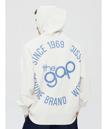 GAP | カーボナイズド フレンチテリー オーバーサイズ サークルgapロゴ プルオーバー パーカー(パーカー)