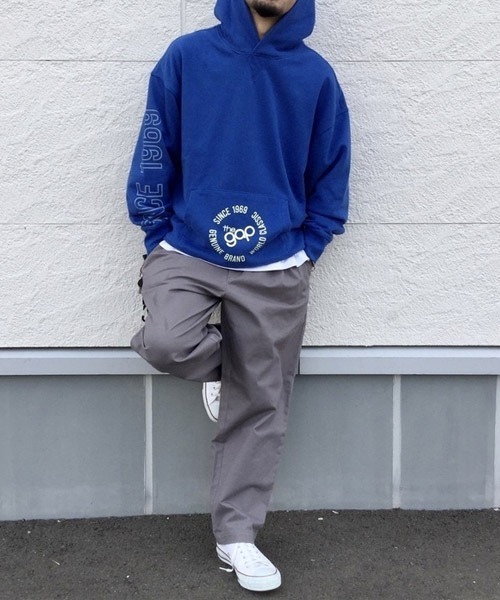 GAP(ギャップ)の「サークルgapロゴ プルオーバー パーカー(パーカー・メンズ・グレー/ブルー/ホワイト系その他・S/M/L/XL/XS/XXS)」の18枚目の写真