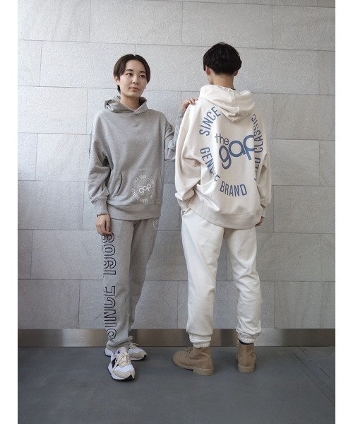 GAP(ギャップ)の「サークルgapロゴ プルオーバー パーカー(パーカー・メンズ・グレー/ブルー/ホワイト系その他・S/M/L/XL/XS/XXS)」の16枚目の写真