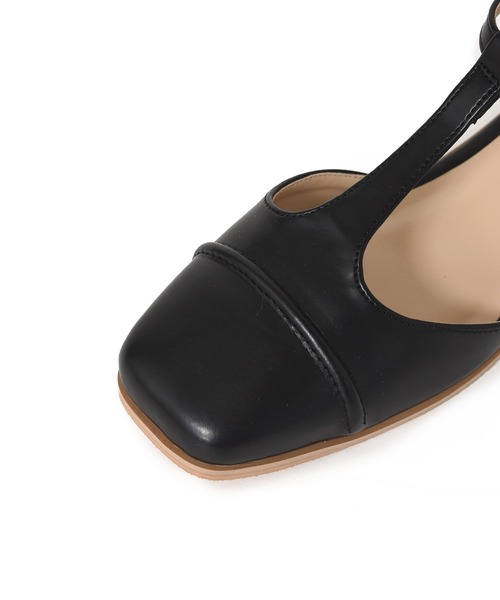 w closet（ダブルクローゼット）の「Tストラップパンプス（パンプス・レディース・ホワイト/ブラック/レッド・M/L）」の8枚目の写真