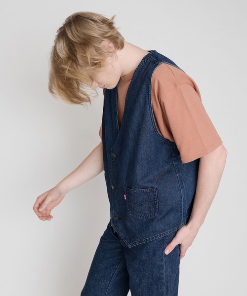 値下げ levis リーバイス デニムベスト PANATELA Sサイズ 70's Levi's 