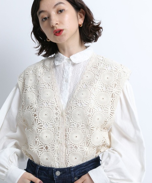 eL（エル）の「【eL】Lace Gilet/271292（トップス）」