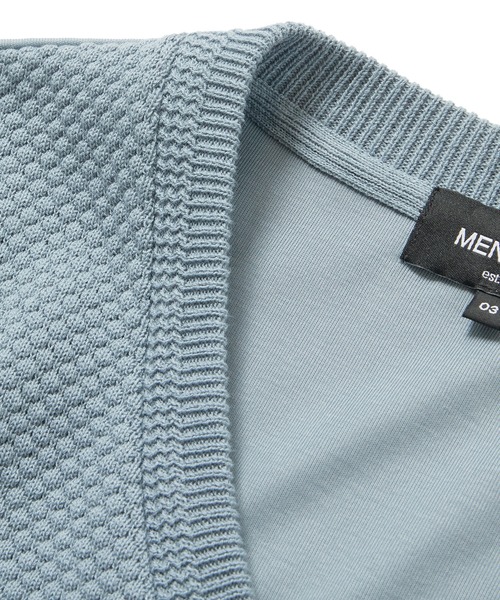 MEN'S BIGI（メンズビギ）の「ハイツイストコットン VネックTシャツ（Tシャツ/カットソー・メンズ・ホワイト/ブラック/ブルー・01/02/03）」の18枚目の写真