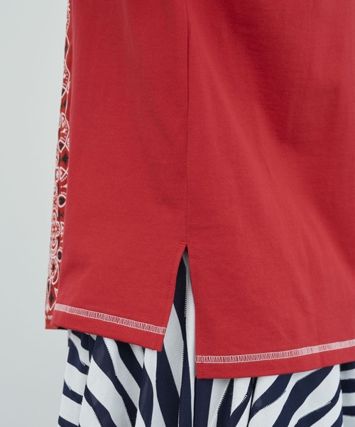 FRAPBOIS(フラボア)の「バンダナT(Tシャツ/カットソー・レディース・ブラック/レッド・2/1)」の9枚目の写真