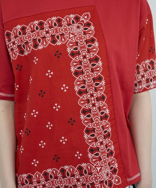 FRAPBOIS(フラボア)の「バンダナT(Tシャツ/カットソー・レディース・ブラック/レッド・2/1)」の10枚目の写真