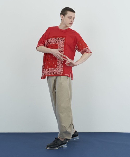 FRAPBOIS(フラボア)の「バンダナT(Tシャツ/カットソー・レディース・ブラック/レッド・2/1)」の16枚目の写真