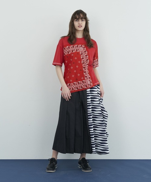 FRAPBOIS(フラボア)の「バンダナT(Tシャツ/カットソー・レディース・ブラック/レッド・2/1)」の12枚目の写真