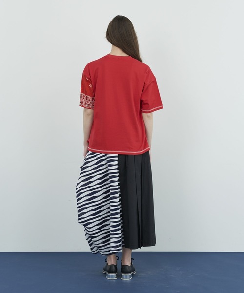 FRAPBOIS(フラボア)の「バンダナT(Tシャツ/カットソー・レディース・ブラック/レッド・2/1)」の14枚目の写真